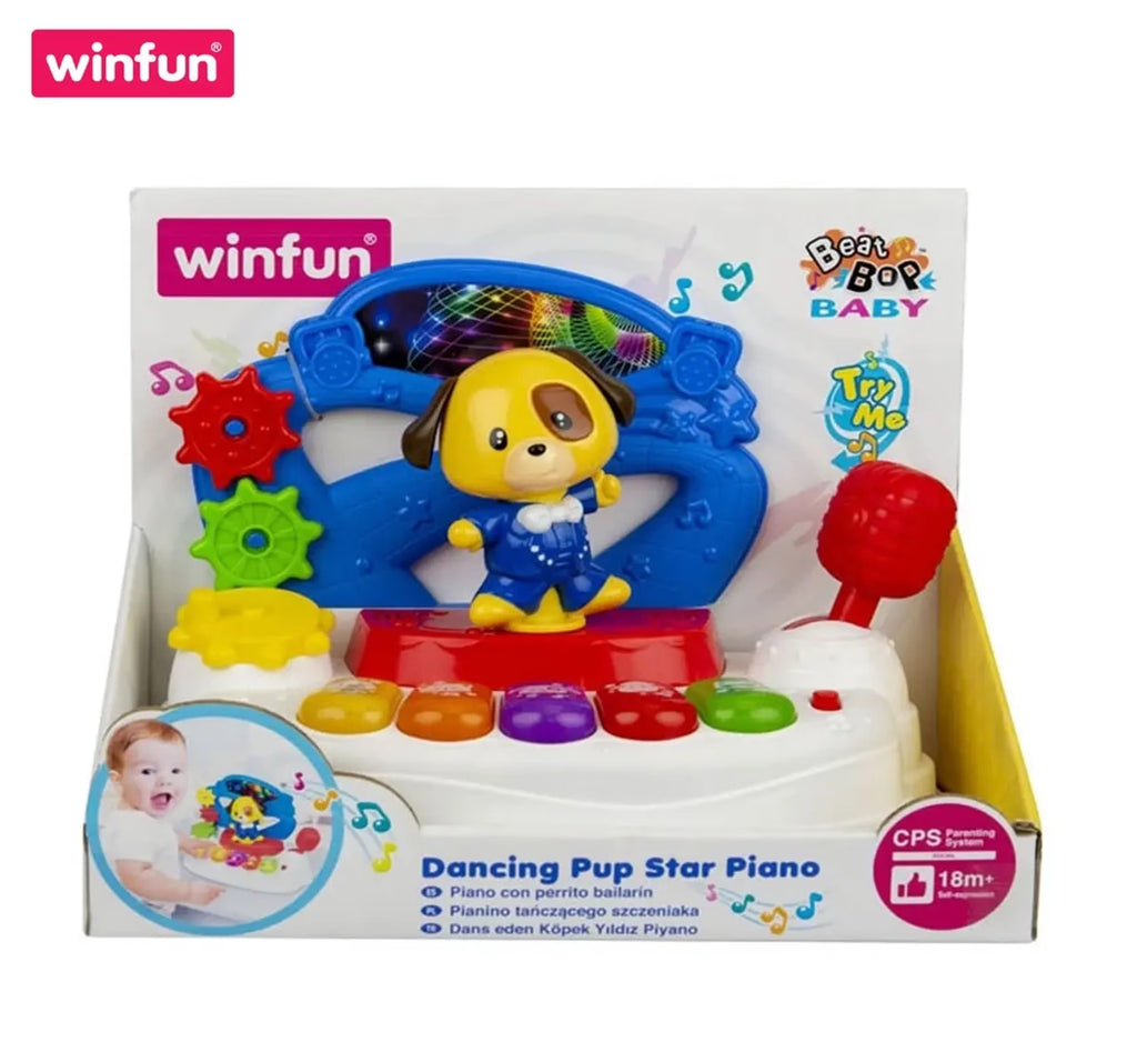 Winfun Dancing Pup Star Piano, 18M+