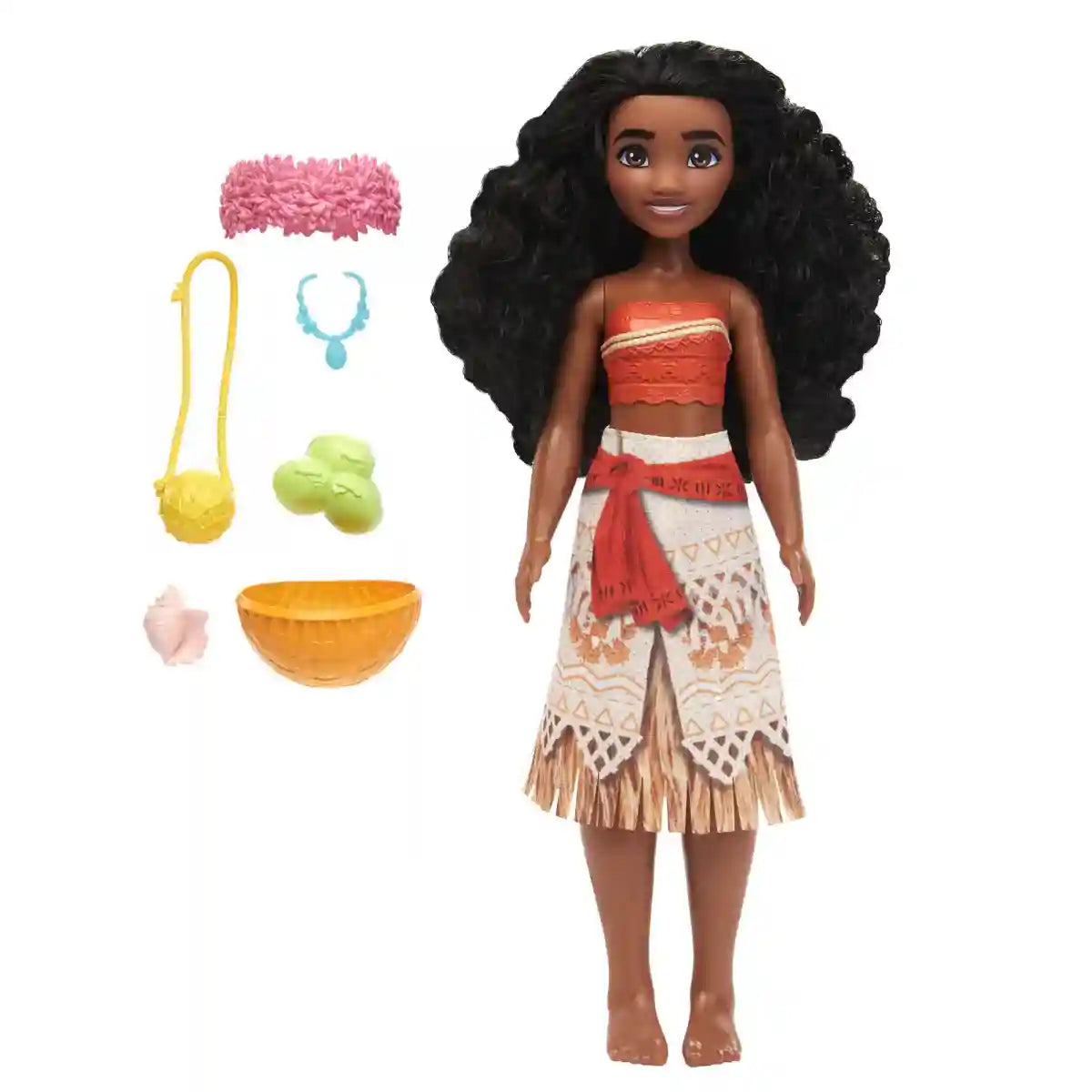Disney Princess Island Adventure Moana Doll, 3Y+, Multicolour - Disney Princess