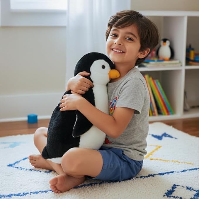 Mirada Cute Large/Big Black Penguin Soft Toy for Girls/Kids | Stuffed Plush Animal | Ideal for Birthdays &amp; Special Occasions - 30 cm