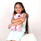 Mirada Enchanting Light Pink Unicorn Soft Toy – 29cm | Plush Stuffed Animal for Girls & Kids | Floppy, Glittery & Super Soft with Sparkling Horn for Birthdays & Special Occasions