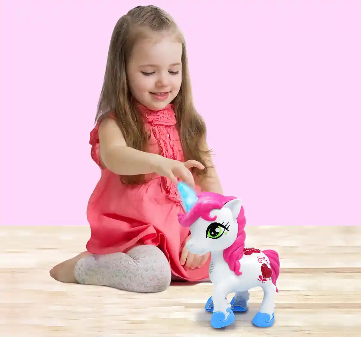 Dragon I Little Unicorn Touch and Talk Electronic Dinosaur Toys for Kids 2Y+, Multicolour - Dragon I