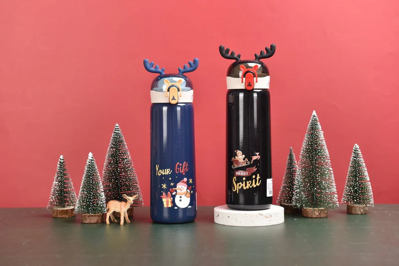 Christmas themed insulated Water Bottle - ( 440ml )