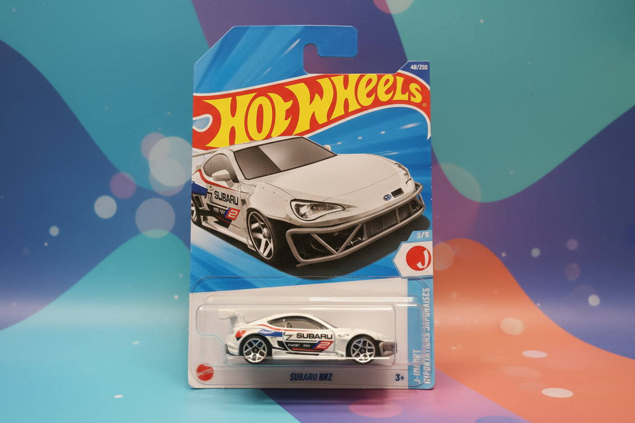 Hot Wheels Subaru BRZ J-Imports Ages 3 Years and Up 48/250 (White)