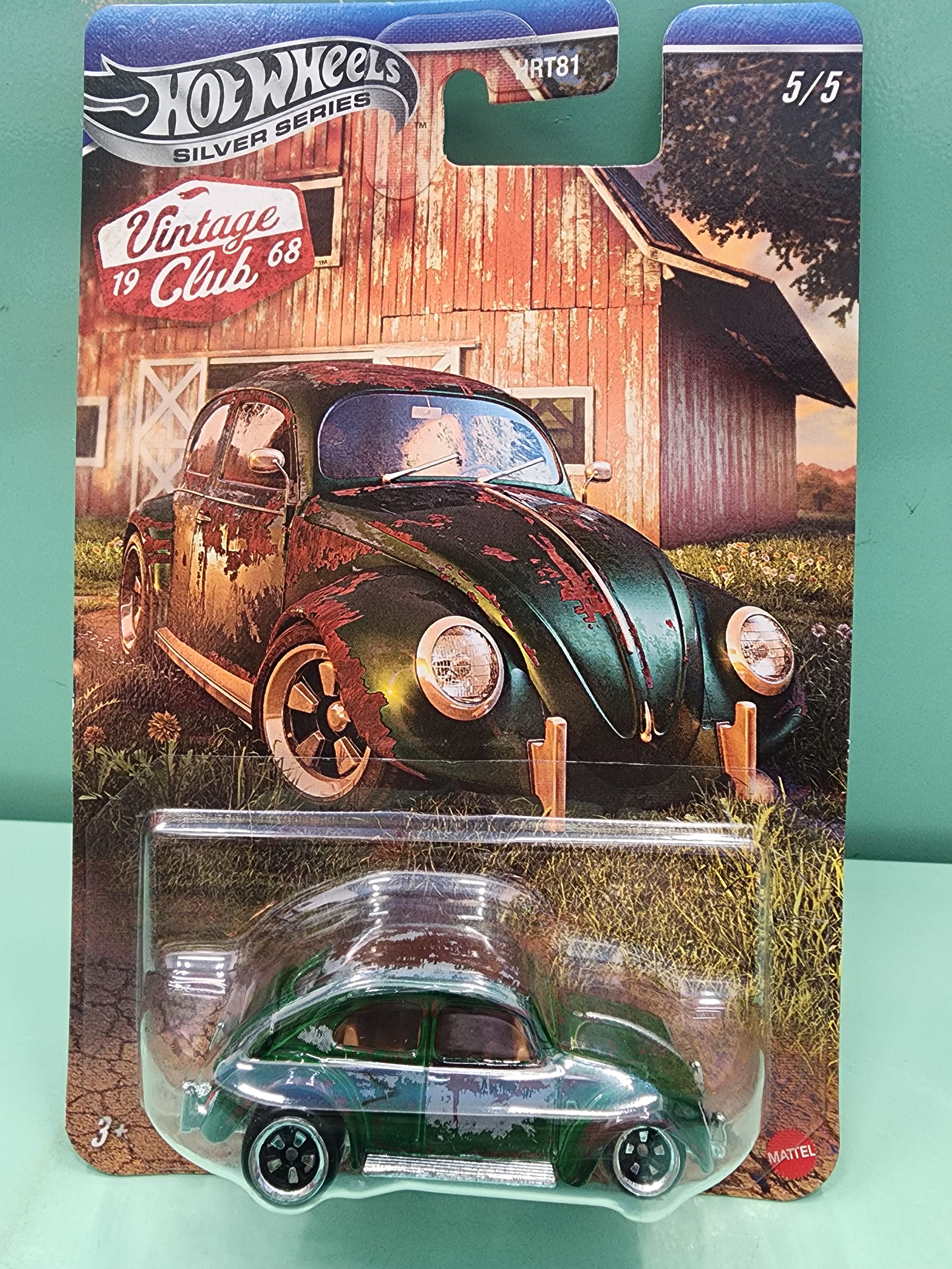 Hot Wheels Premium Collectible Vintage Car - Volkswagen "Classic Bug"