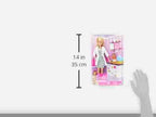 Barbie Baby Doctor Playset with Blonde Doll, Infant Doll, Stethoscope, Thermometer, Oscilloscope, Chart, Blanket & Baby Bottle, Kids for 3Y+, Multicolour - Barbie
