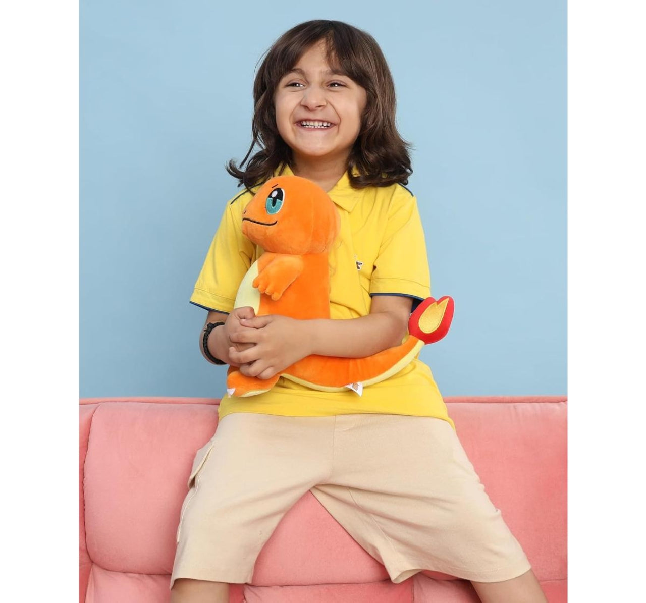 Mirada Pokemon 25cm Charmender Soft Toy, Officially Licensed, Soft & Comfortable Plush Soft Toy, Ideal for Kids 0M+