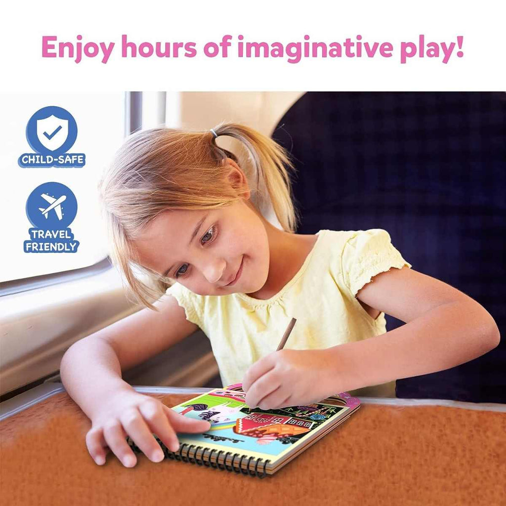 Skillmatics Magical Scratch Unicorns & Princesses, 3Y+, Multicolour - Skillmatics