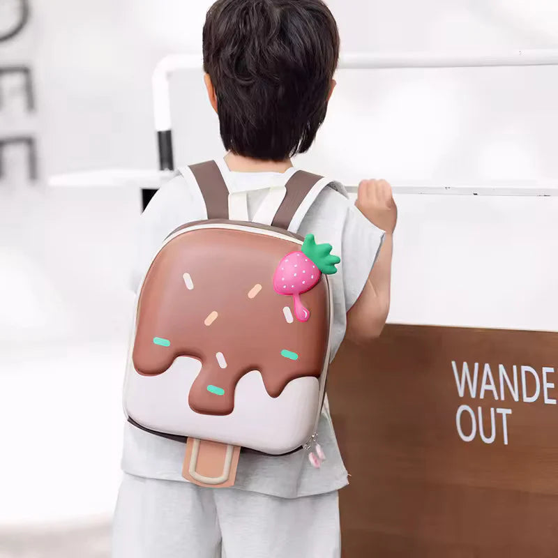 3D Ice-Cream Design Hardshell Backpack for Toddlers