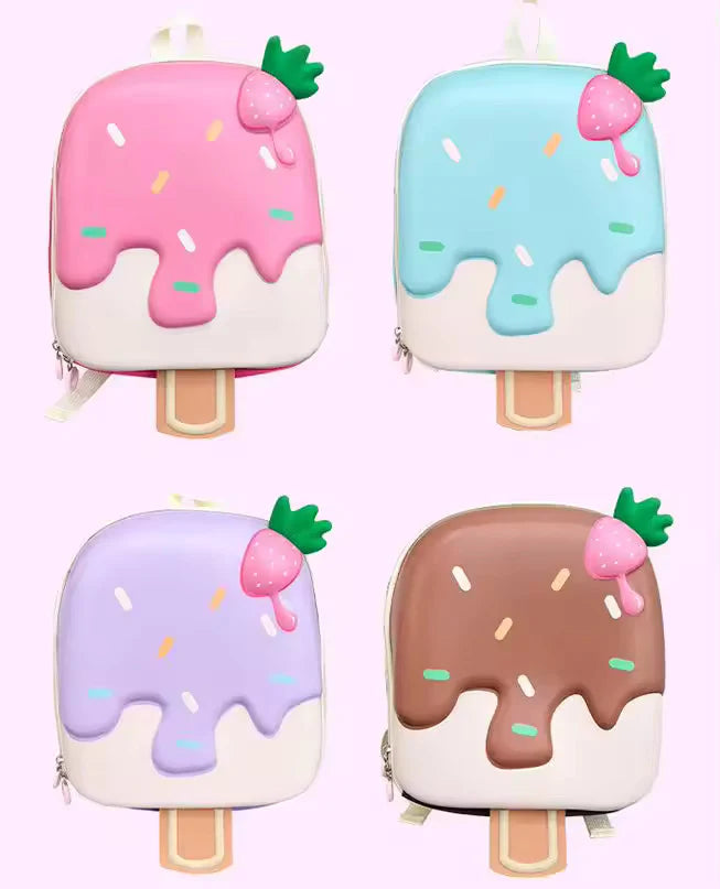 3D Ice-Cream Design Hardshell Backpack for Toddlers