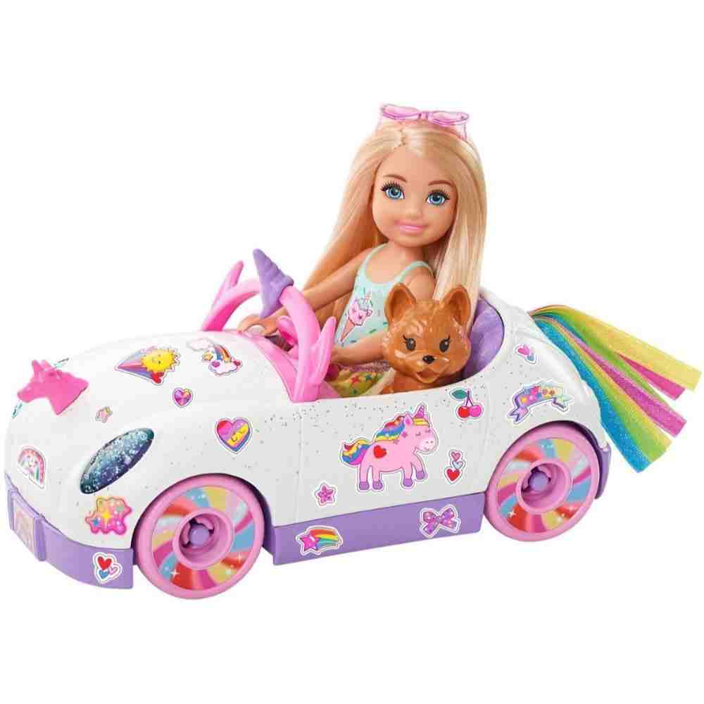 Barbie Chelsea Doll & Car Playset, 3Y+, Multicolour - Barbie