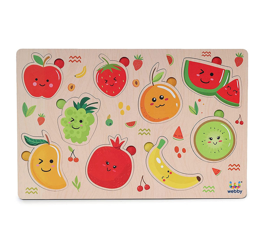 Webby Colorful Fruits Educational, Unisex, 3Y+ (Multicolour)