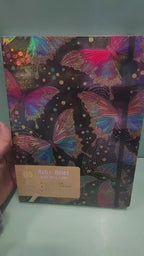 Diary Ruled B5, Hard Bound Notebook Psychedelic Holographic print (front and back