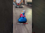 Remote Control Go Kart Racing Cars Set, 2.4GHz Rechargeable RC Bumper Cars with LED Lights, Red and Blue, 2-Pack, with Ejecting Drivers, Multiplayer Battle Game for Kids, Ages 4+