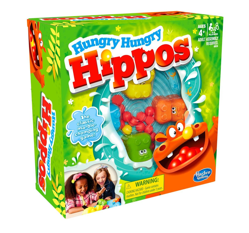 Hasbro Gaming Elefun & Friends Hungry Hungry Hippos Game Games for Kids age 4Y+ - Hasbro Gaming