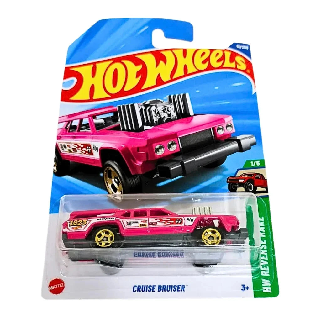 Hot Wheels Cruise Bruiser, HW Reverse Rake 1/5 [Pink] 91/250