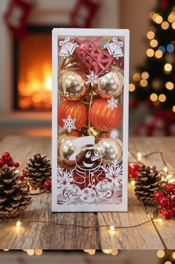 Christmas Decoration Shiny Balls for Christmas Tree - Pack of 20 balls