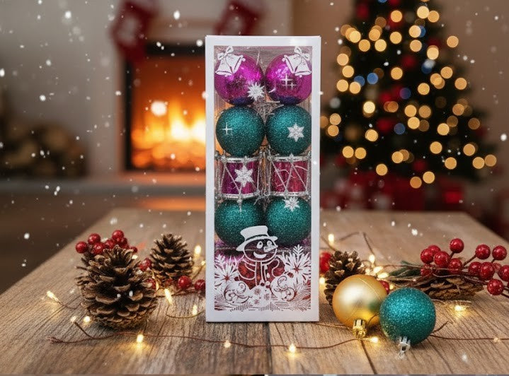 Christmas Decoration Shiny Balls for Christmas Tree - Pack of 20 balls