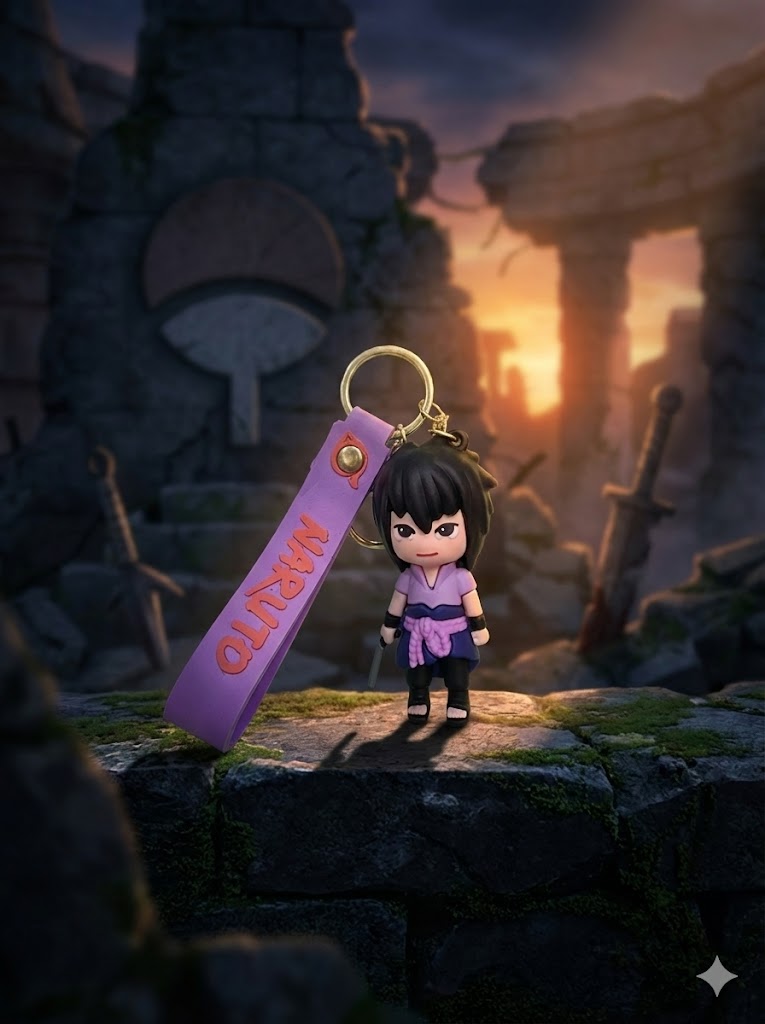 Awaken the Mangekyō Sharingan with the Itachi Uchiha 3D Keychain