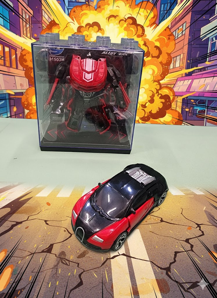 Autobot - Manual Transformer die cast metal car